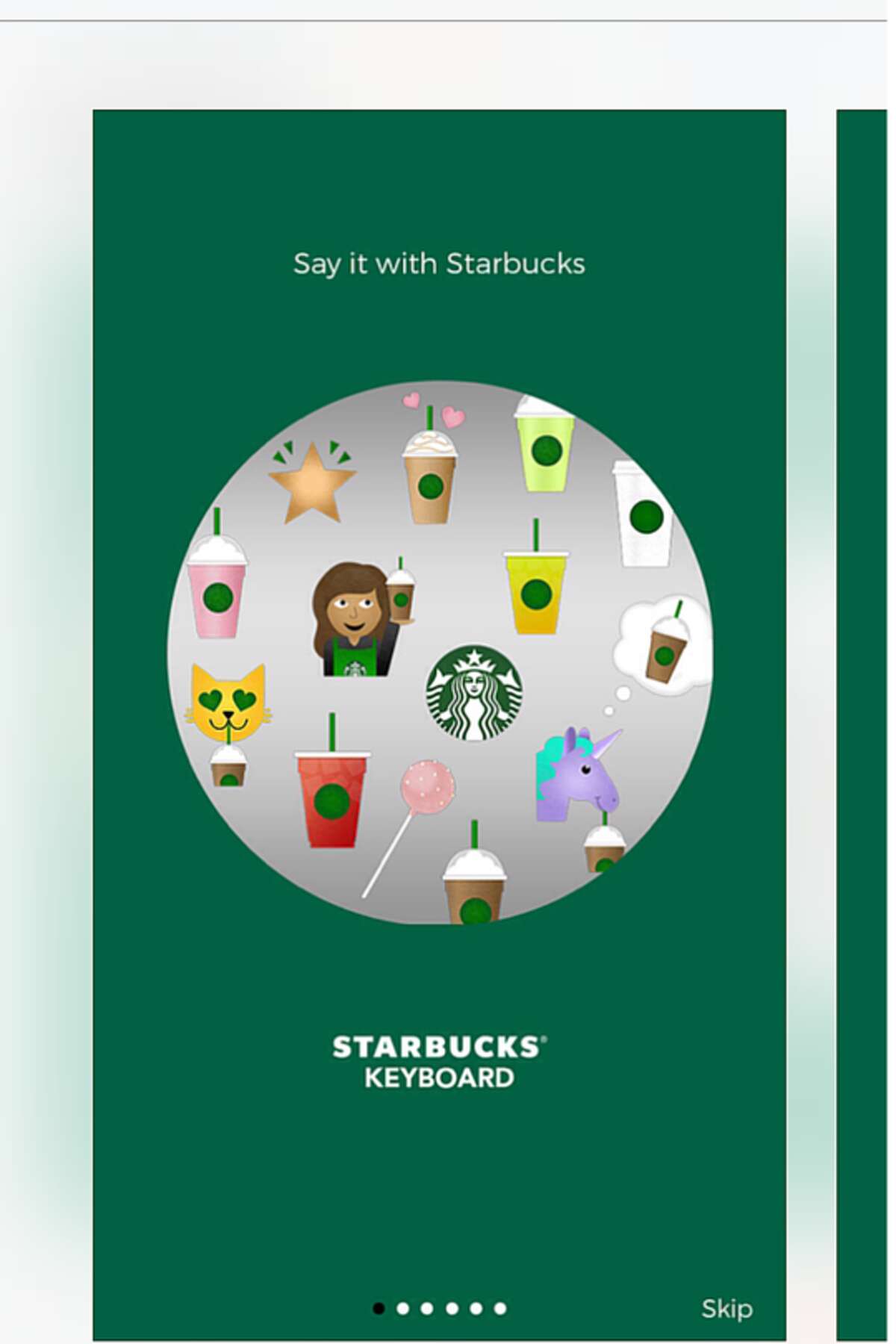 starbucks keyboard app