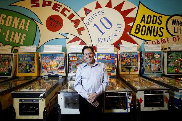 Michael Schiess, the executive director and founder of the Pacific Pinball Museum, in Alameda, Calif., on Saturday, April 25, 2015.
