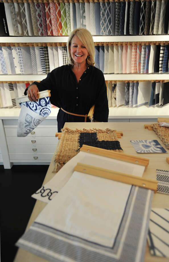 Serena And Lily Brings Upscale Decor To Westport Connecticut Post Ceo Lori Greeley Pulls Color Swatches In The Design Lab Of Serena Lily S New Flagship