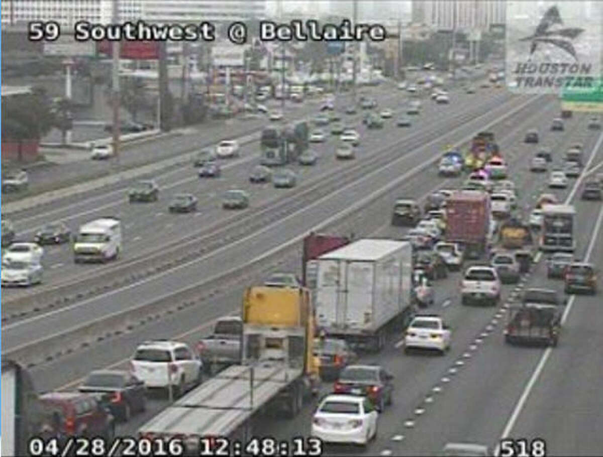 Southwest Freeway reopens after debris cleared in SW Houston