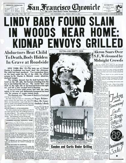 Chronicle Covers: The discovery of the Lindbergh baby's body ...