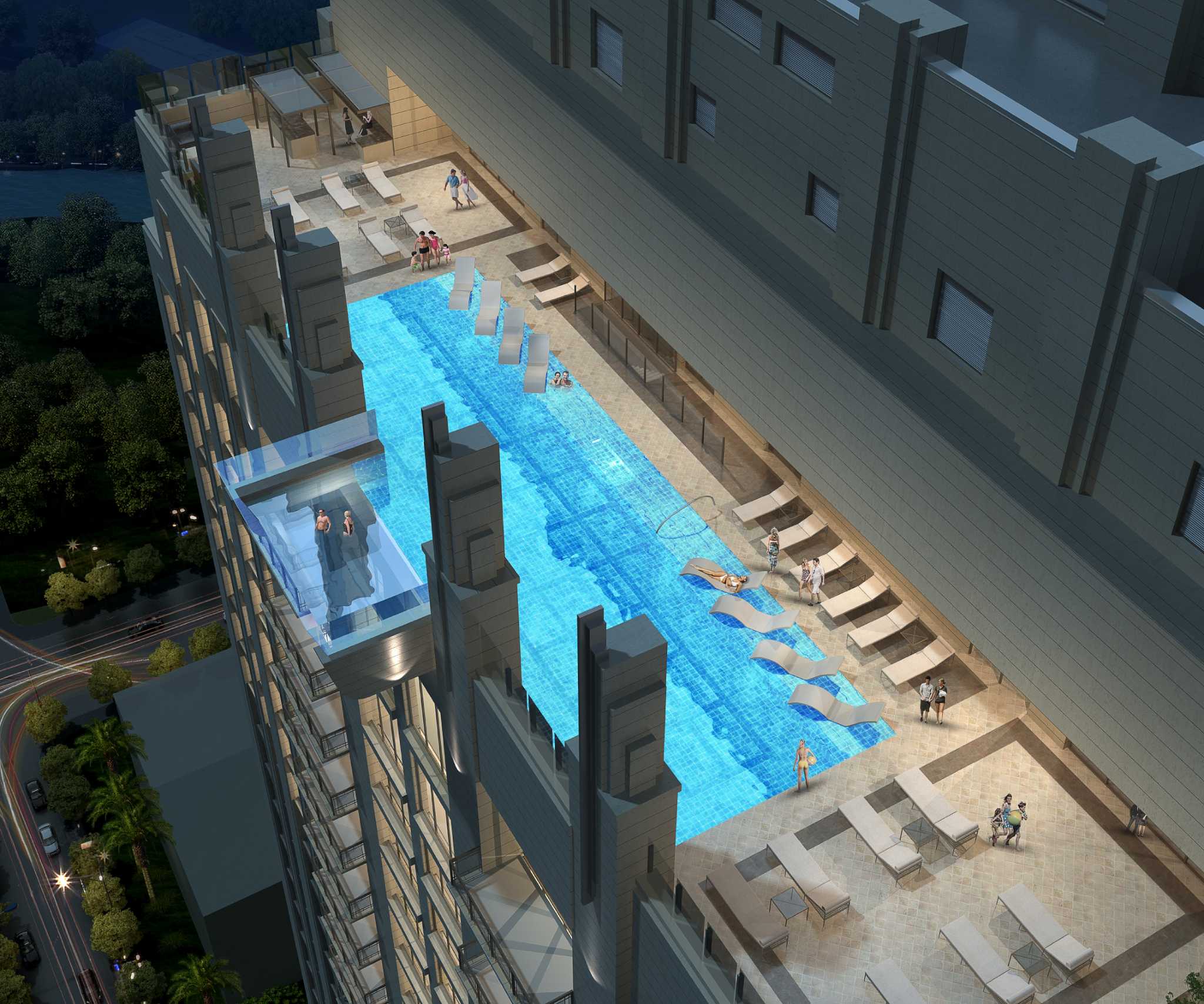 Apartment tower to boast pool with a view