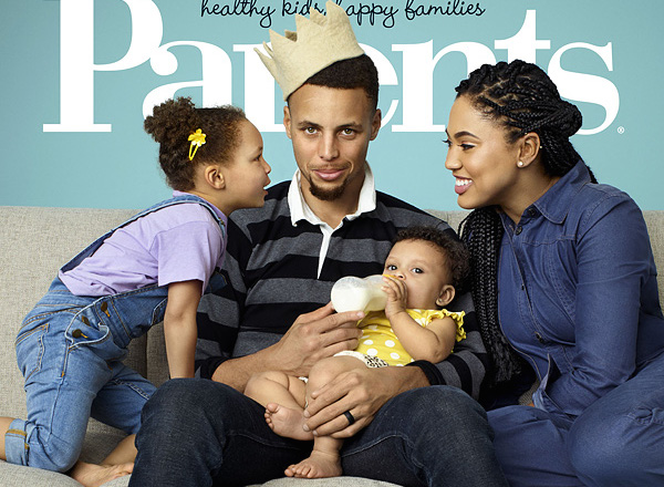 Curry family lights up two 'Parents' June covers