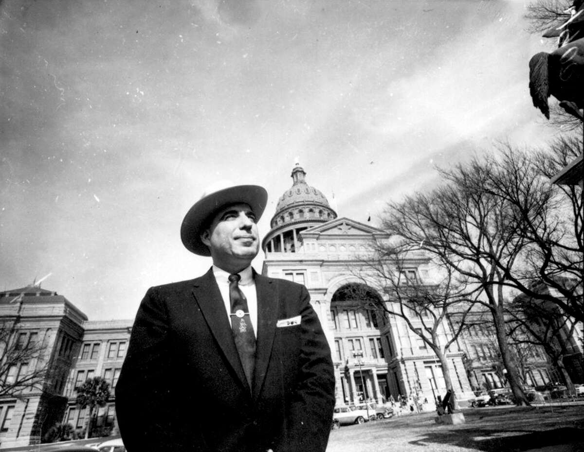 Undated photo of Henry B Gonzalez at Texas Senate.