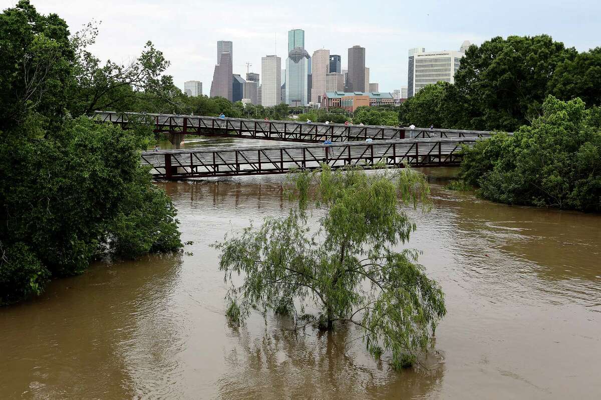 Buffalo Bayou rose quickly during the Tax Day Flood.﻿ ﻿