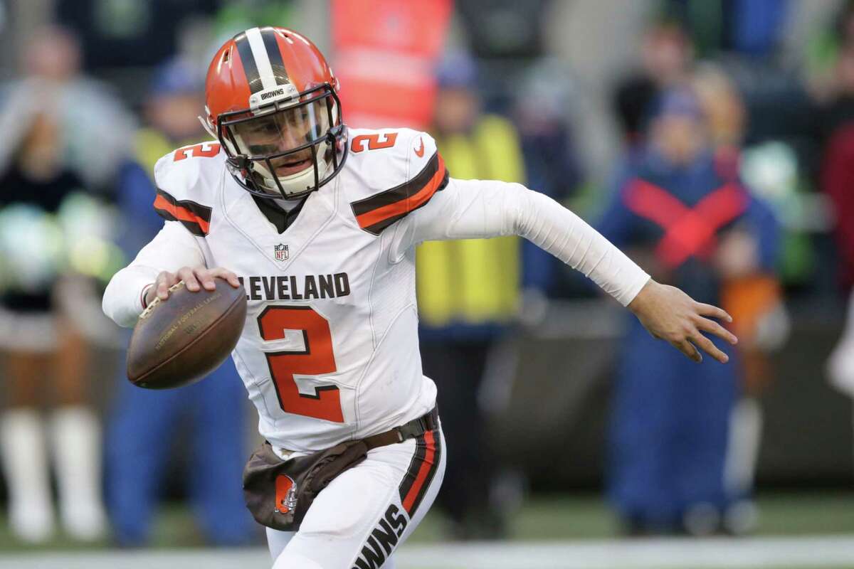 Johnny Manziel, the indicted Cleveland Browns quarterback shown in Seattle in December, is part of a shared mass delusion about the importance of on-field performance to the total exclusion of of all else. ﻿