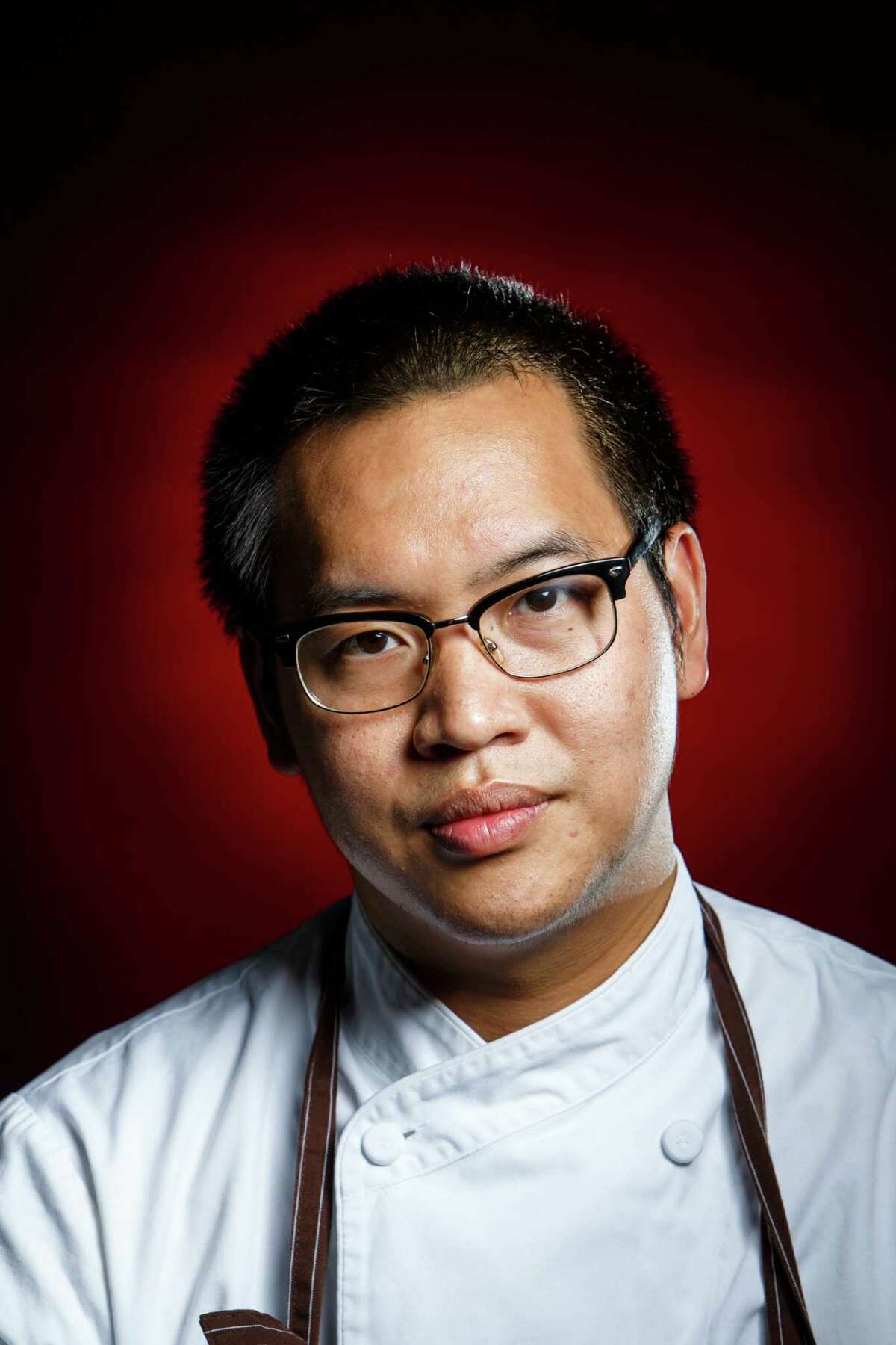 Oxheart chef Justin Yu for the Top 100 Restaurants project, Wednesday, Sept. 4, 2013, in Houston. ( Michael Paulsen / Houston Chronicle )