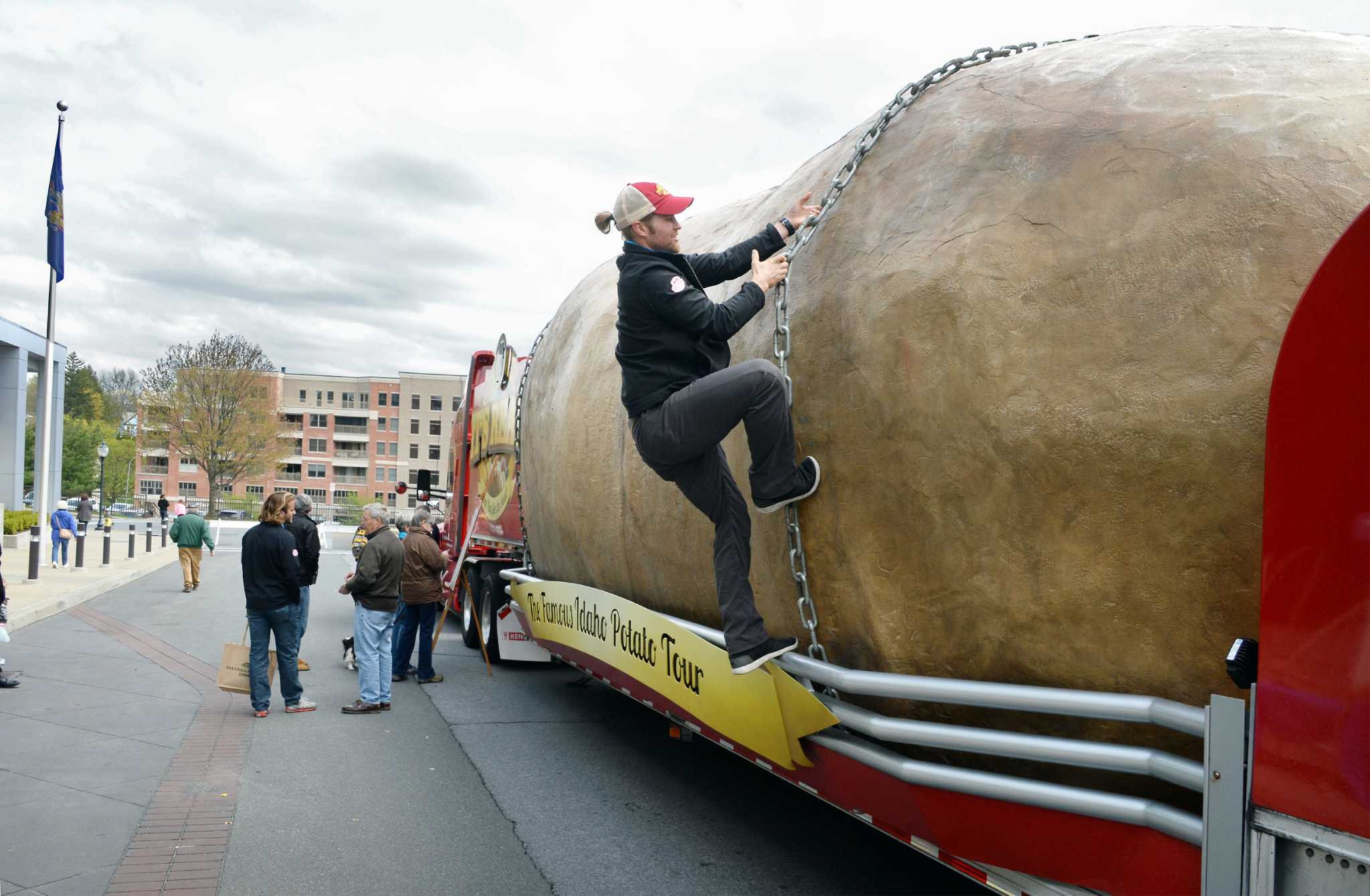Giant Idaho potato in Saratoga Springs on Tuesday