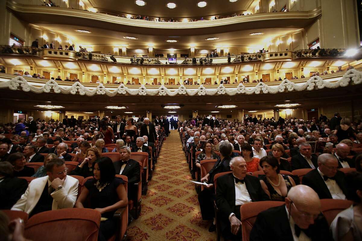 Inside the War Memorial Opera House during opening night of the San Francisco Opera at the War Memorial Building on September 11, 2009 in San Francisco, Calif. Photograph by David Paul Morris / Special to the Chronicle