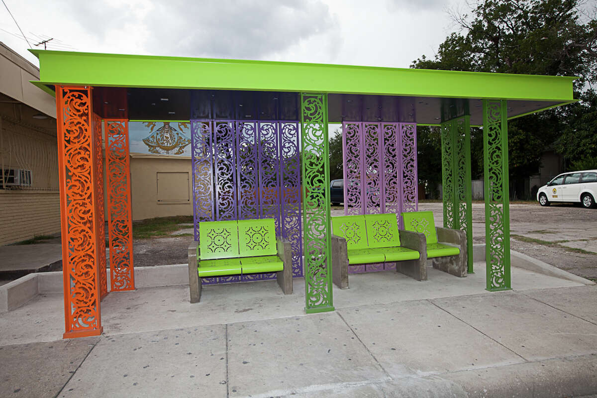 "Urban Porch" Bus Shelters Near the Guadalupe Cultural Arts Center on the West Side