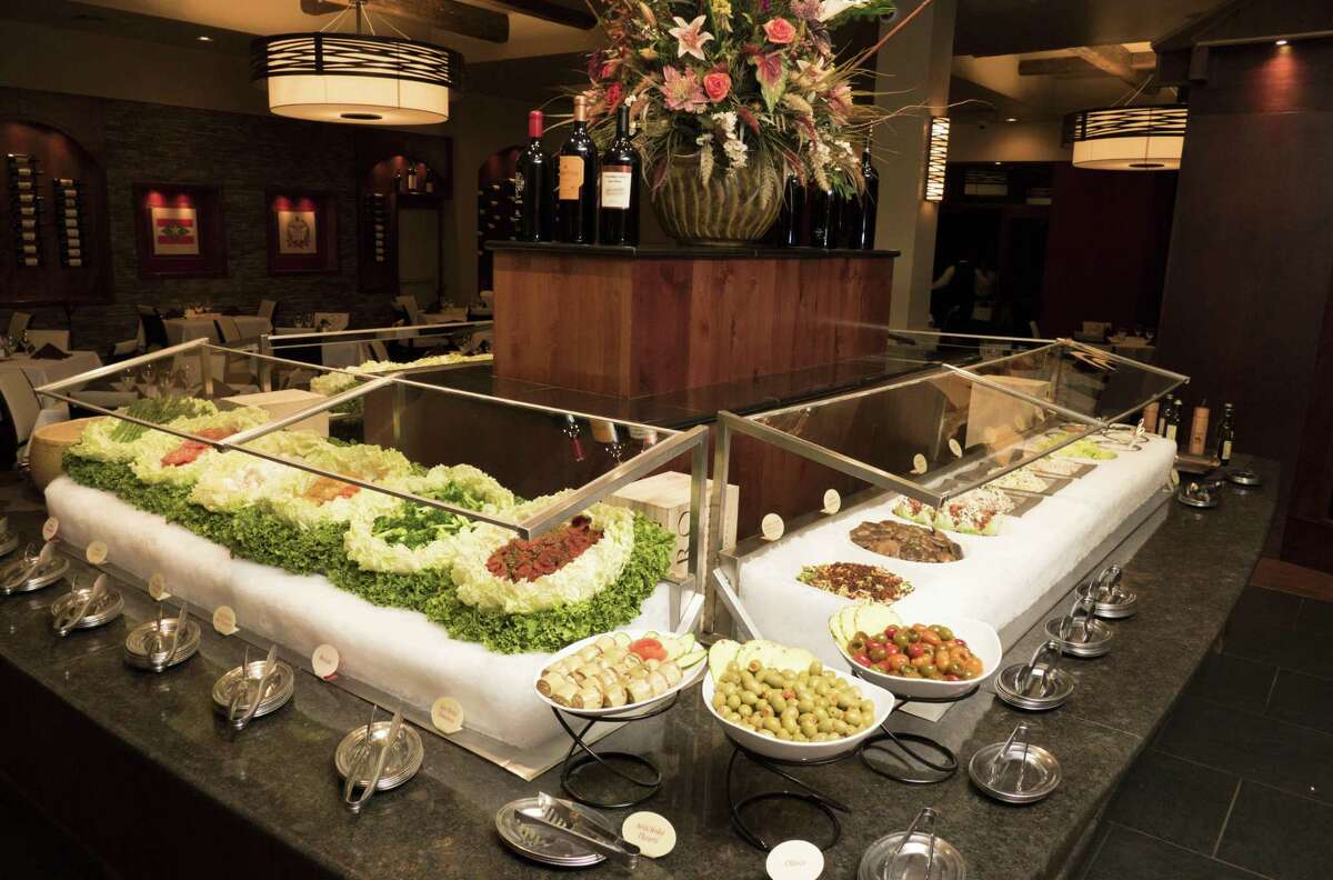 The apple salad at Chama Gaúcha Brazilian Steakhouse is one of the features of the large and ornate salad bar.