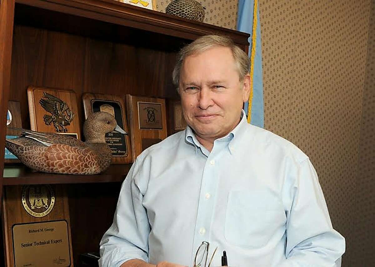 Richard "Dickie" George, a former NSA employee, in his office at the agency.