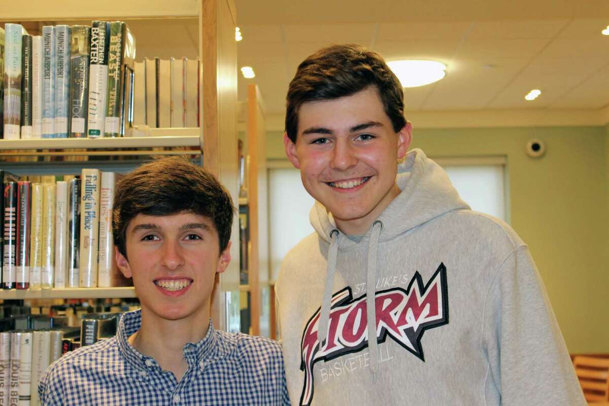 Darien teens Michael Borecki, left, and Porter Bowman competed in