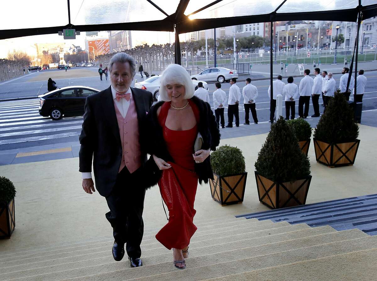 Steve and Kelli Burrill arrive at the gala at City Hall in San Francisco, Calif. The San Francisco ballet season opening gala with a theme of "Phenomenal" at City Hall Wednesday January 22, 2014 featured a dinner in the rotunda, and cocktails in the South Light Court.