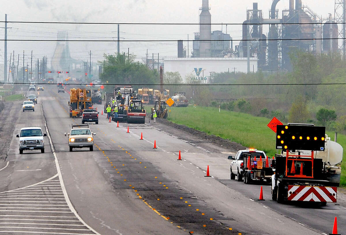 This Tuesday, March 13, 2012, file photo shows road repair in East Texas. Guiseppe Barranco/The Enterprise