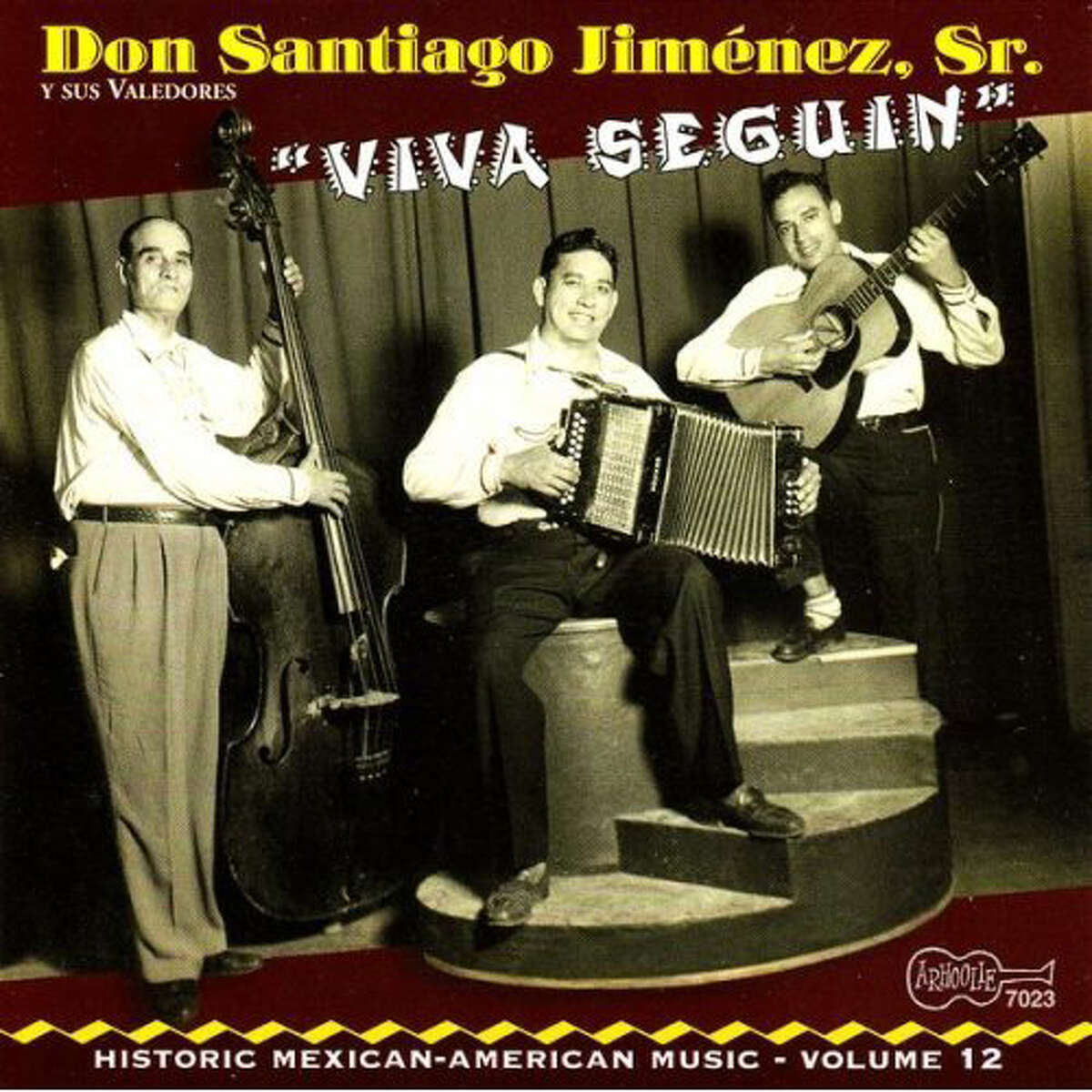 Image of Don Santiago Jimenez's Viva Seguin album Credit: Arhoolie Records