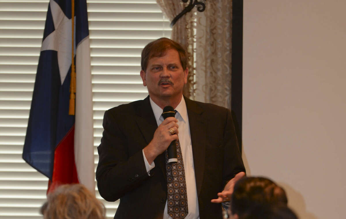 Texas GOP Chairman Tom Mechler speaks Wednesday 03-09-16 at the Midland County Republican Women's luncheon. Tim Fischer\Reporter-Telegram