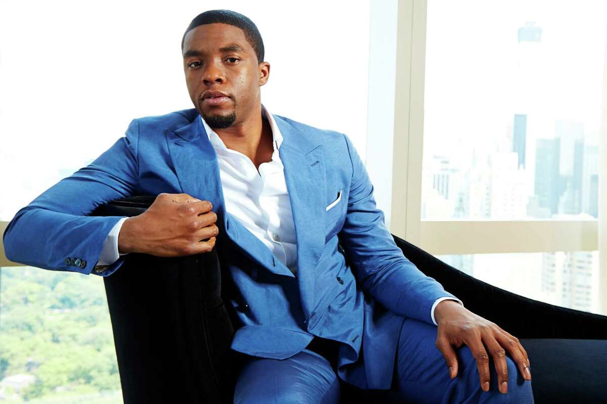 FILE - This July 21, 2014 file photo shows actor Chadwick Boseman in New York. Boseman joins the Marvel universe as Black Panther in "Captain America: Civil War," in theaters on May 6, 2016. (Photo by Dan Hallman/Invision/AP, File)