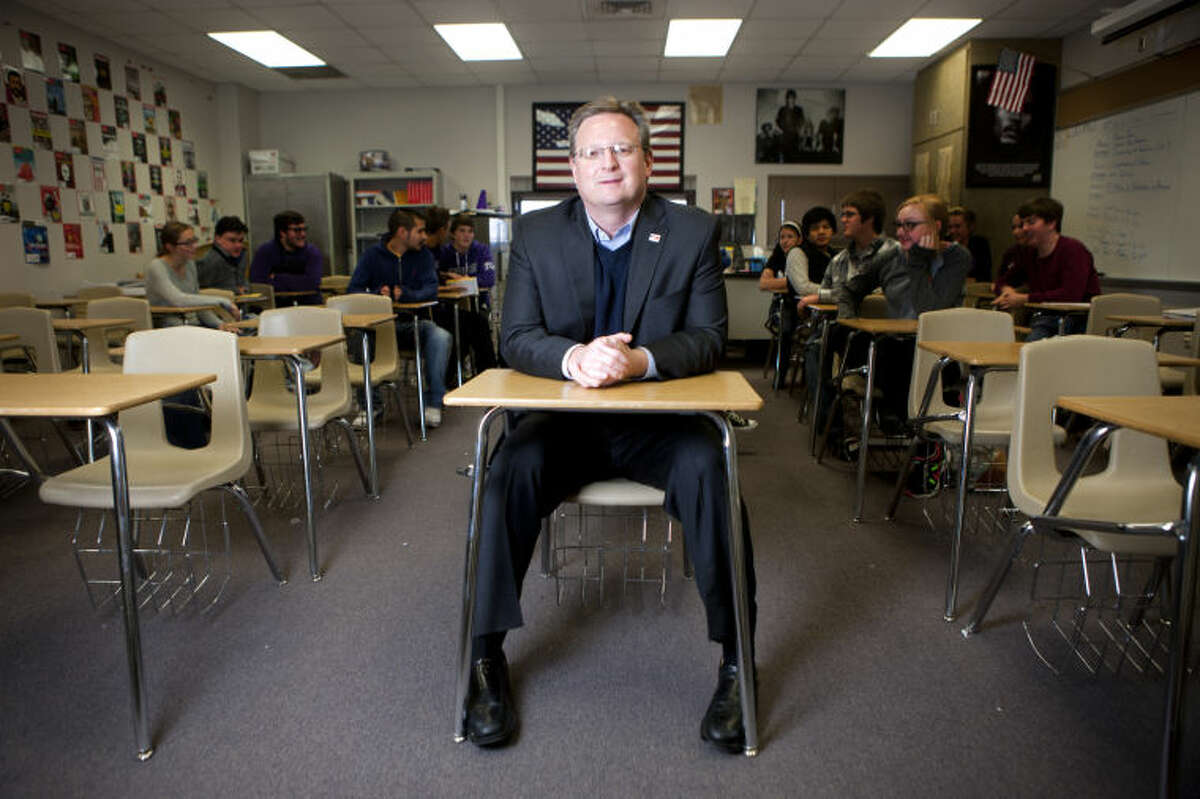 MISD Superintendent Ryder Warren in portrait Feb. 5, 2014 at Midland High School. James Durbin/Reporter-Telegram
