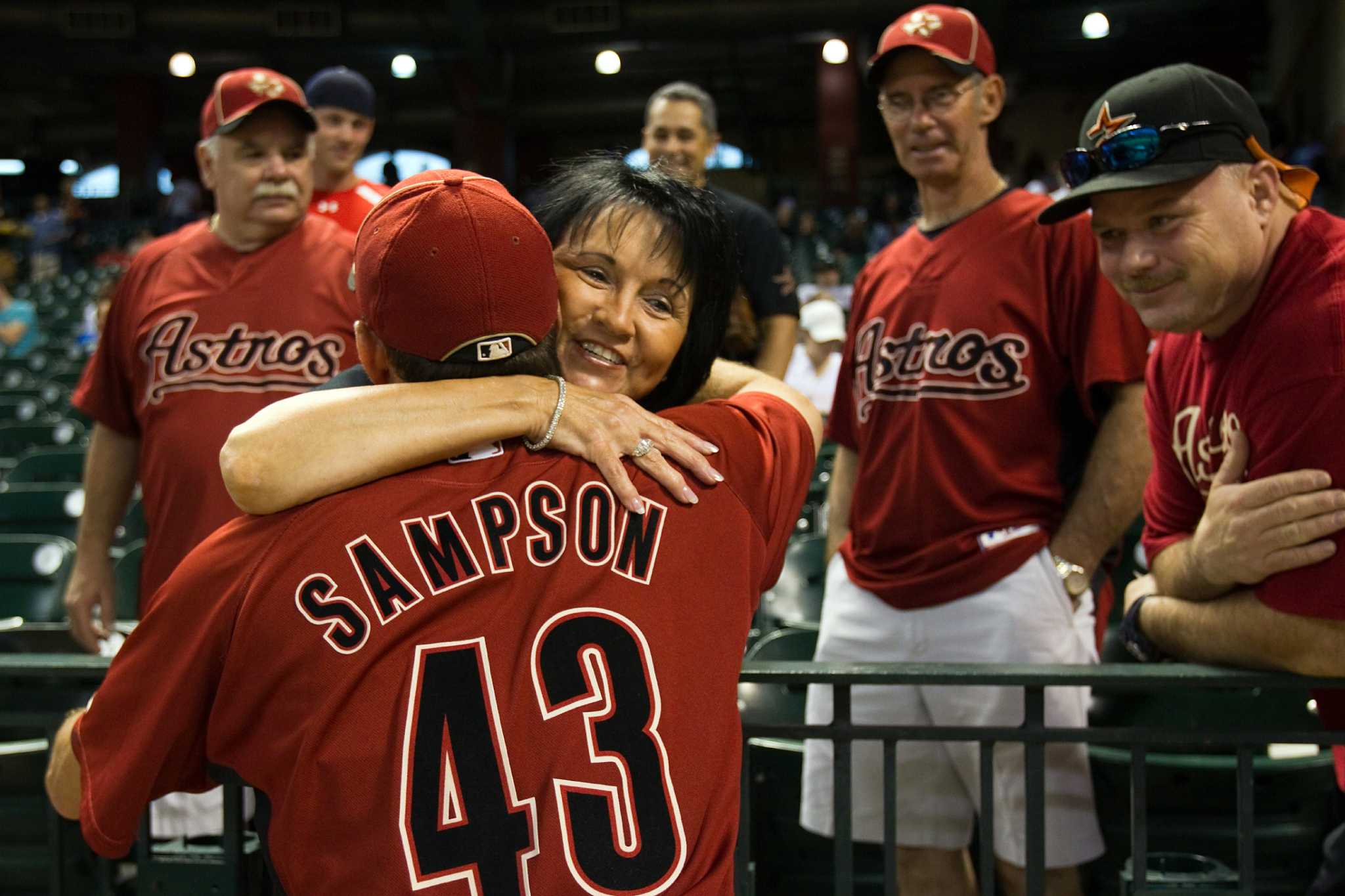 Chris Sampson of the Houston Astros poses during Photo Day on
