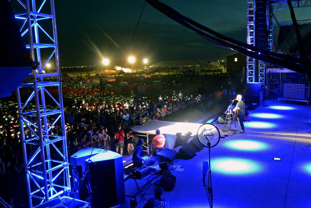 Christian artist Jimmy Needham performs Friday, August 7, 2015 during the Rock The Desert music festival. James Durbin/Reporter-Telegram