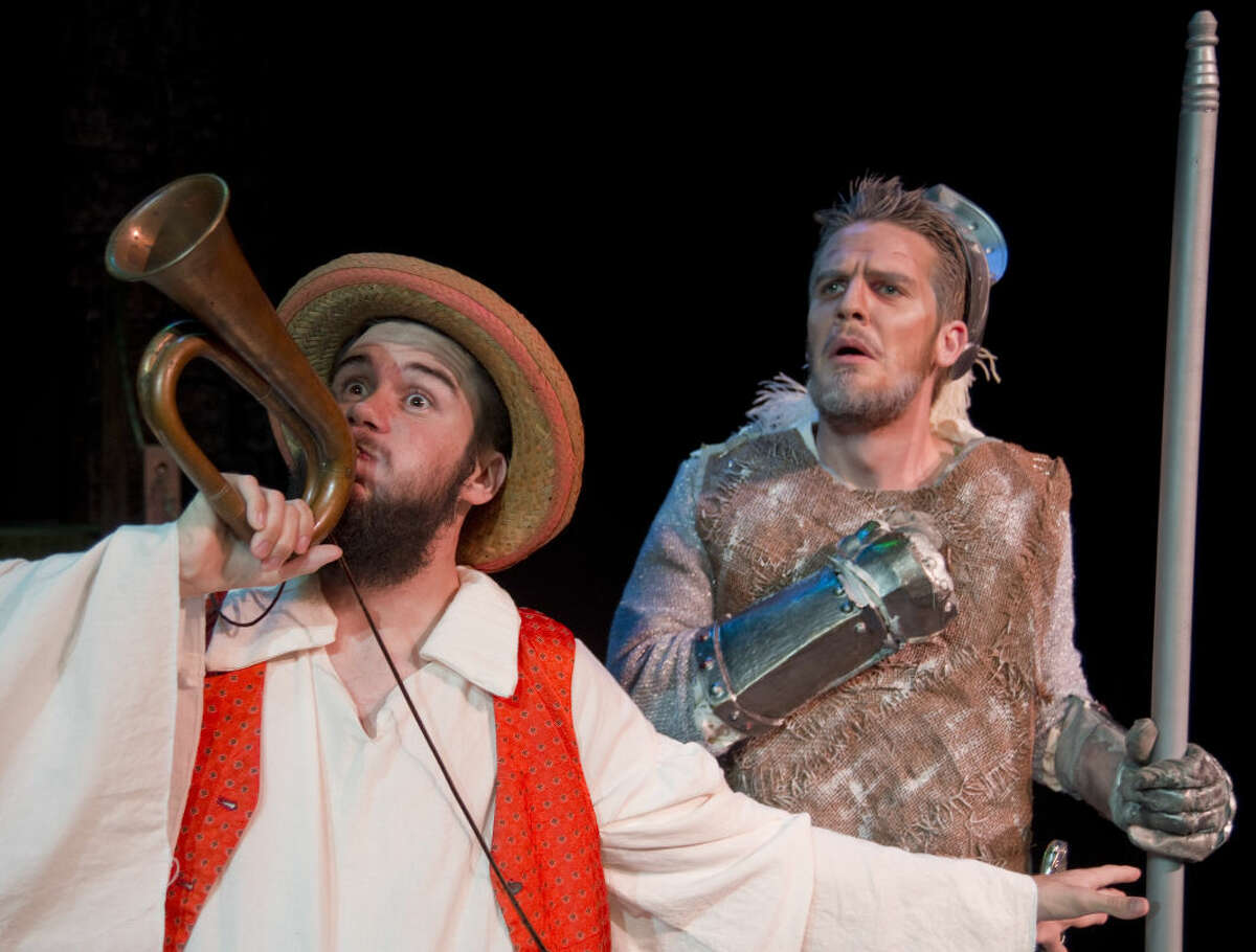 Billy Baker as Sancho with Drew Henry as Don Quixote in 'Man of La Mancha.'