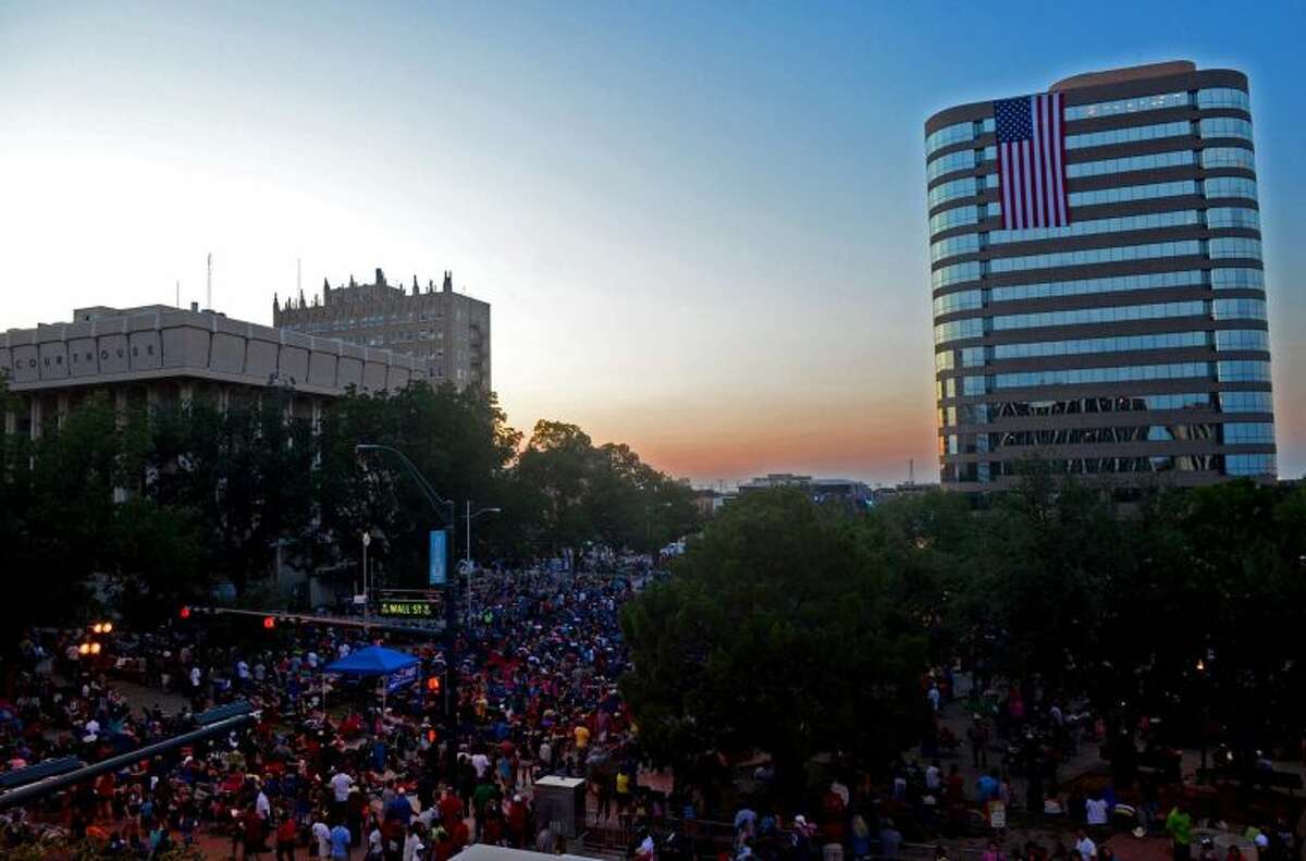 General view of the Star-spangled Salute festival this past summer in downtown Midland. James Durbin/Reporter-Telegram