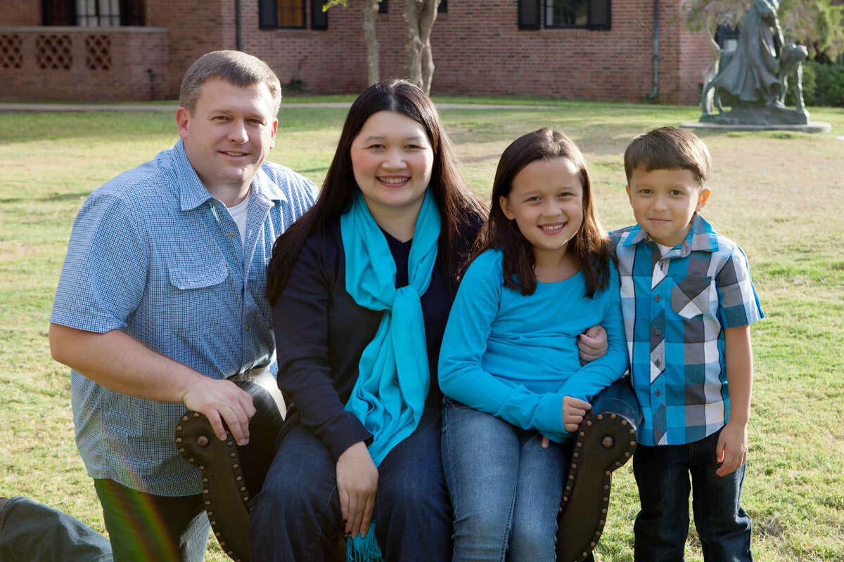 The Samaritan Counseling Center of West Texas named the Johnsons this year's Family of the Year. Pictured from left are Steve, Mai, Kate and Ben.