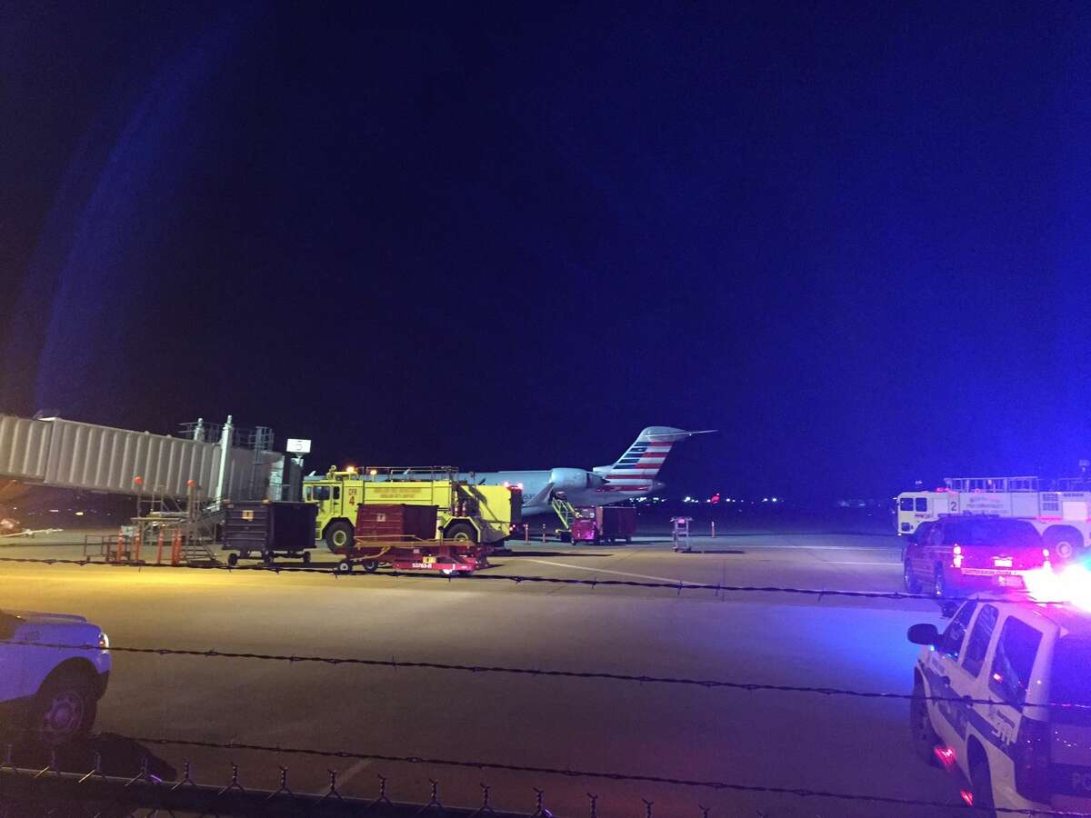American Eagle flight 2791 landed at 11:05 p.m. Tuesday at Midland International Airport with 69 people on board.