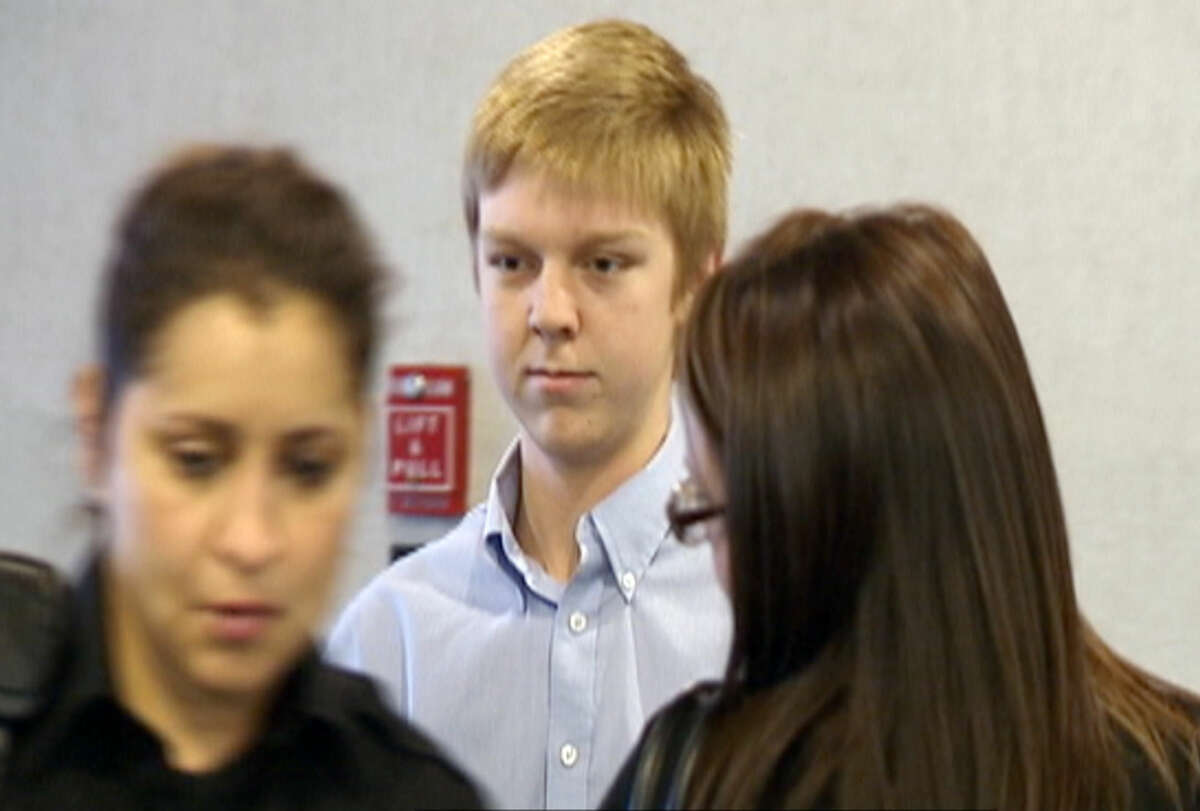 FILE - In this December 2013 image taken from a video by KDFW-FOX 4, Ethan Couch is seen during his court hearing in Fort Worth, Texas. The family of Couch, who killed four people in a drunken wreck, will pay a fraction of the cost of court-ordered treatment as part of his probation sentence. (AP Photo/KDFW-FOX 4, File)