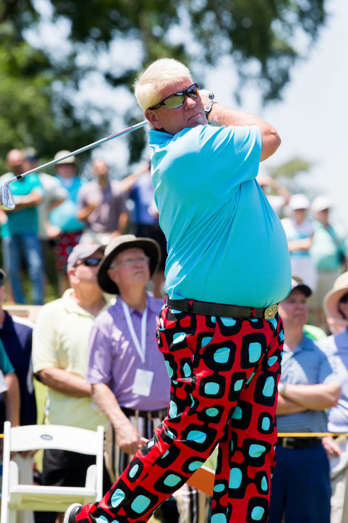 We're not the only ones who love bad pants; John Daly dazzles British Open  withpaisley prints - CultureMap Houston