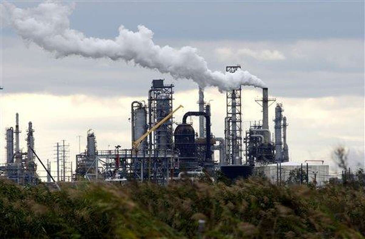 The Total Port Arthur refinery is shown Wednesday in Port Arthur, Texas.