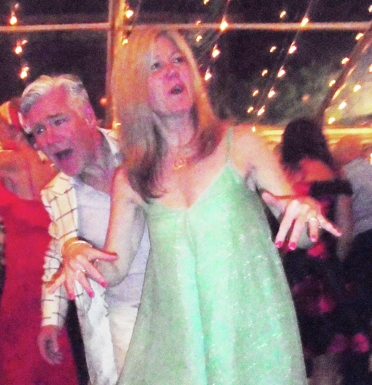 Julia and Steve Kempson of Westport were front and center on the dance floor at Club Havana gala Saturday sponosred by the Westport Arts Center.