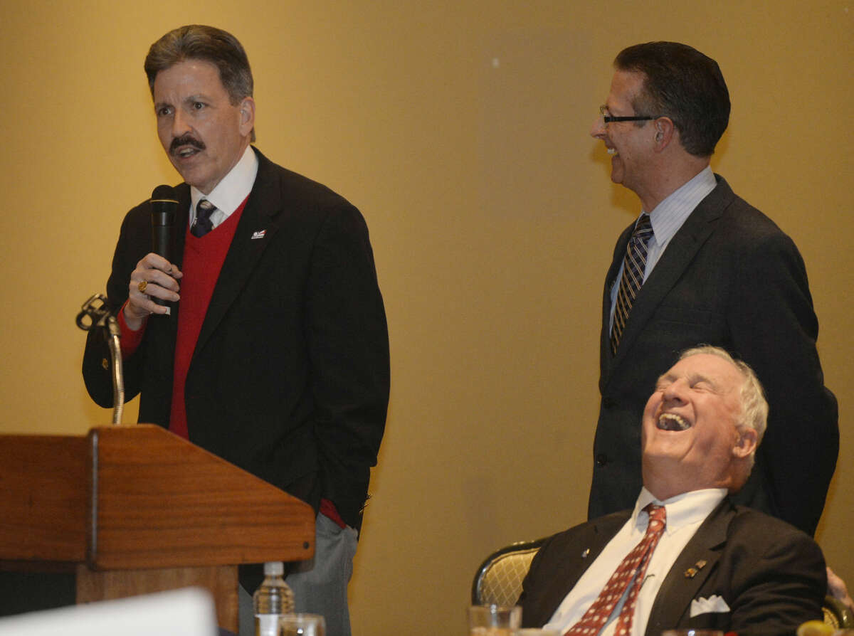 Texas League President Tom Kayser speaks during the West Texas Sports Banquet on Wednesday, Feb. 3, 2016, at Midland Country Club. James Durbin/Reporter-Telegram