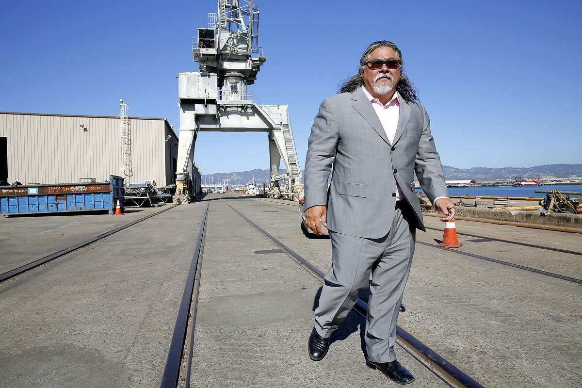 Developer Phil Tagami, shown at the site of a project at the Oakland Army Base in 2015, has been battling the city over coal.