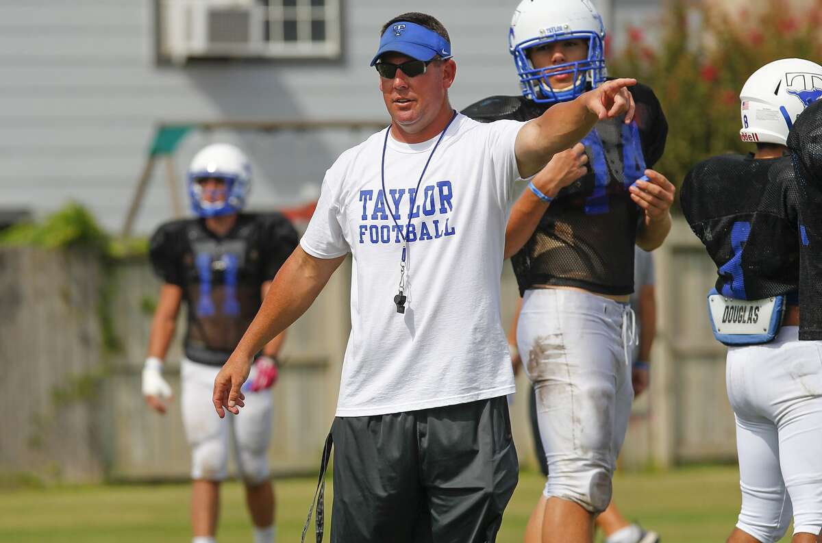 Katy Taylor head coach Trey Herrmann is working the Mustangs hard this spring in hopes of securing a rare playoff berth in the fall.