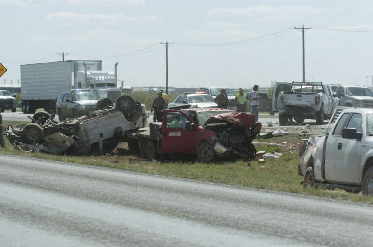 (File Photo) Four pickup trucks were involved in a rollover accident on eastbound I-20 Friday. James Durbin/Reporter-Telegram