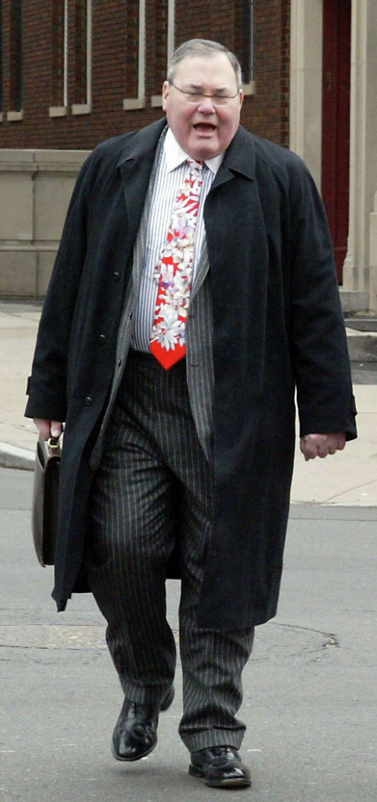 Former Connecticut U.S. Attorney Harold J. Pickerstein of Fairfield is shown at federal court in Hartford in this file photo.