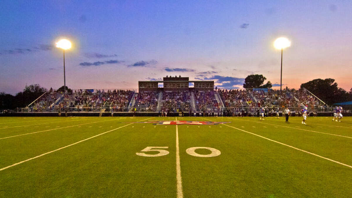 View of the renovated Midland Christian grandstands at Mustang Field during the game against Big Spring, Sept. 6, 2013. James Durbin/Reporter-Telegram