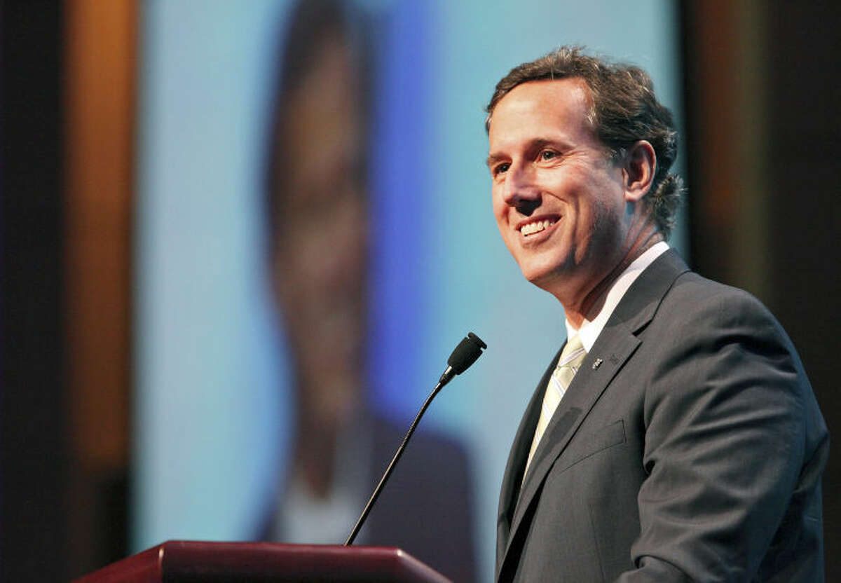 Former presidential candidate Rick Santorum speaks during the 2012 Texas GOP Convention held at the Fort Worth Convention Center Friday June 8, 2012 in Fort Worth, Texas.