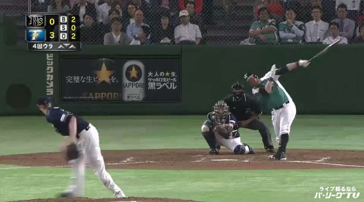 Former Astros infielder Brandon Laird hit a home run Tuesday night in Japan that earned him $10,000 and a year's supply of free beer.