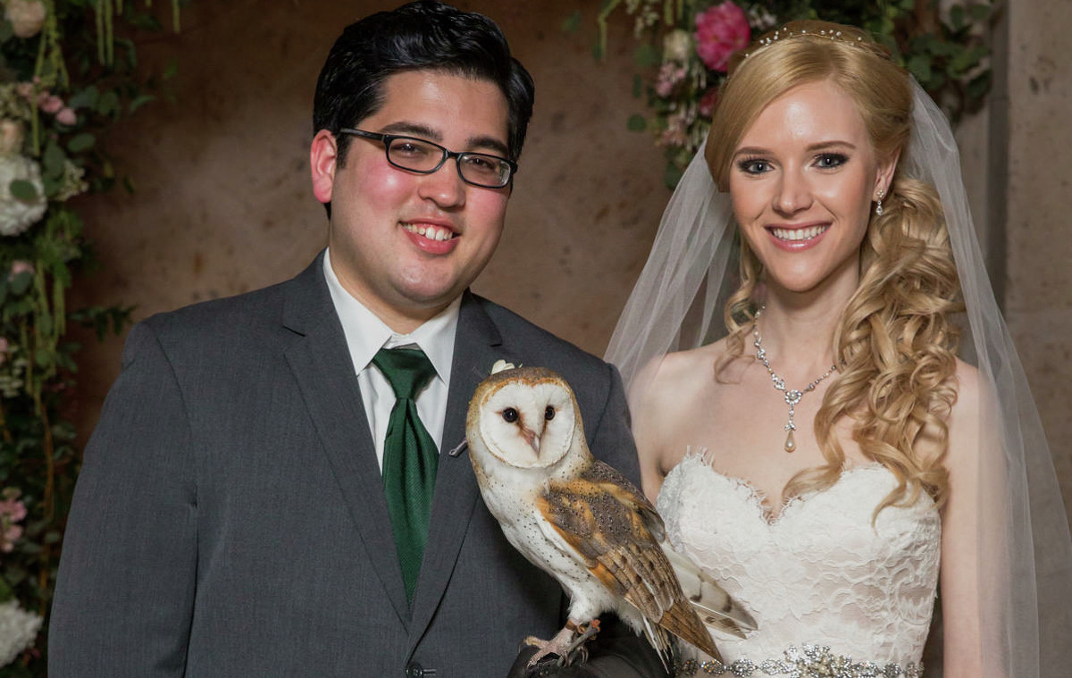 Houston natives Stephanie Dodd, 26, and Samuel Goetsch, 25, just might have taken the award for the most magical wedding ever.