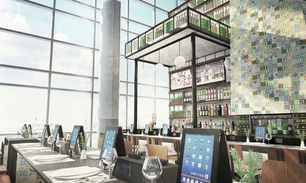 Rendering of concessions at C North Concourse slated to open early next year in Bush Intercontinental Airport.