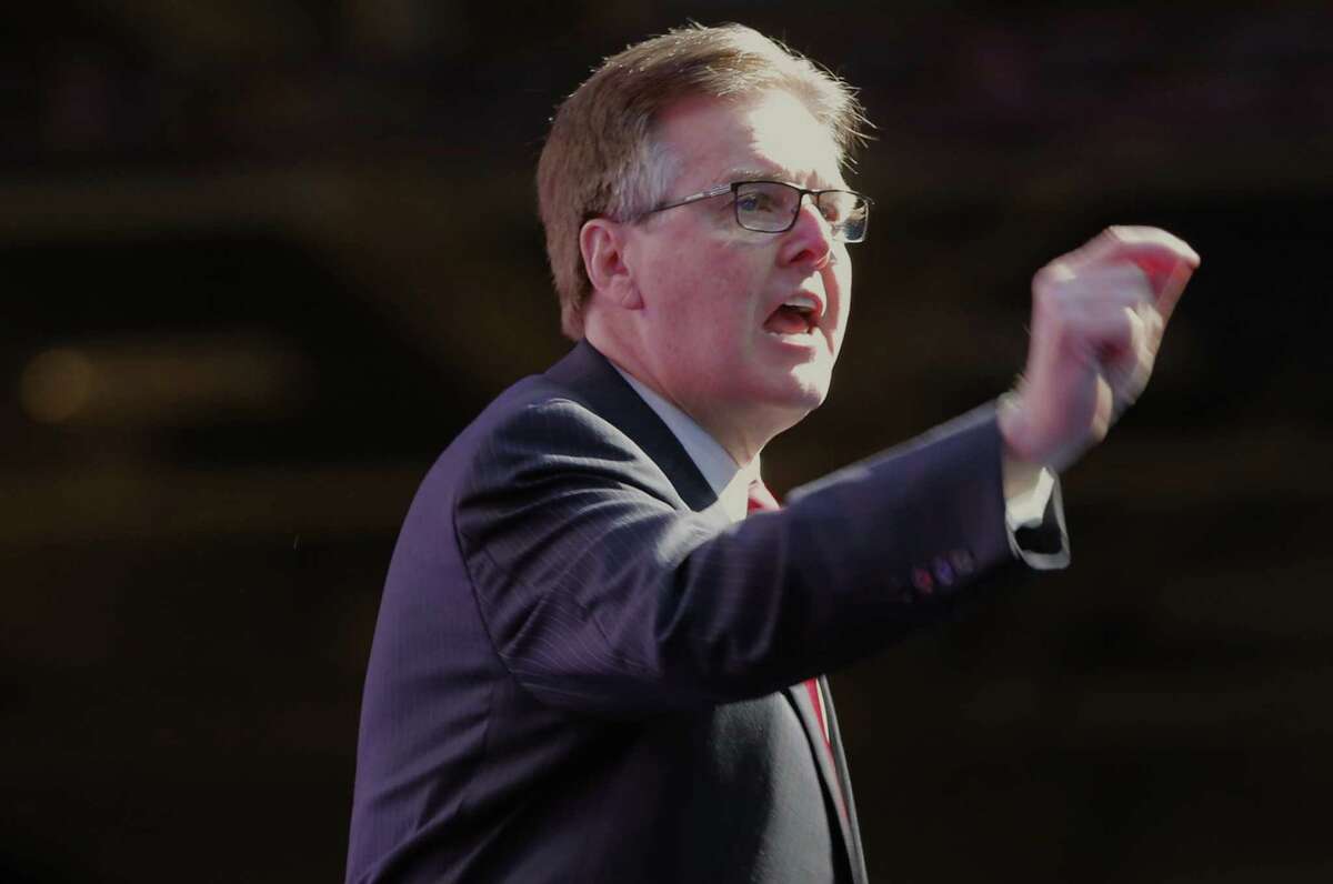 Lt. Gov. Dan Patrick speaks at the Republican Party of Texas State Convention at the Kay Bailey Hutchison Convention Center, Thursday, May 12, 2016 in Dallas.
