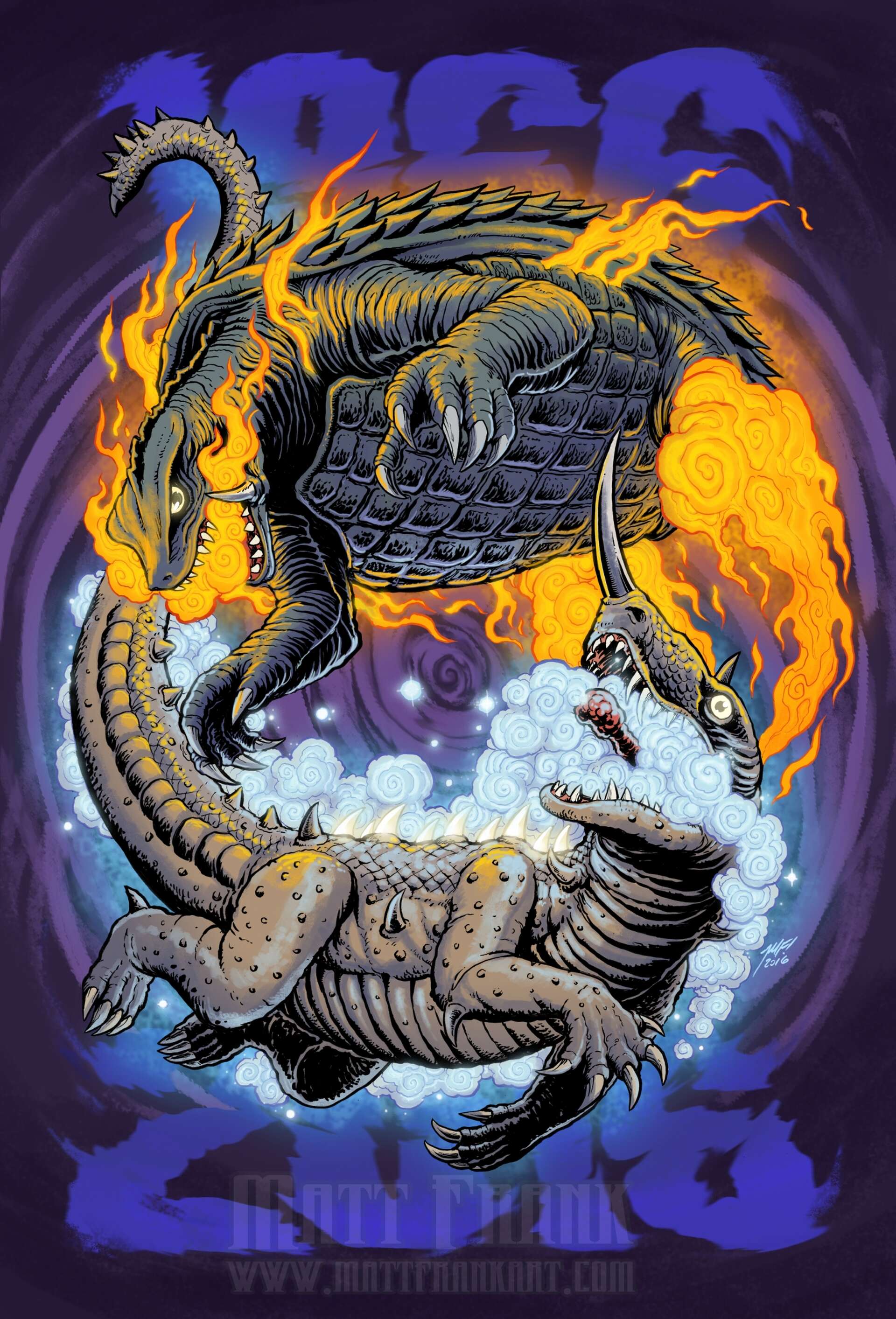 Gamera vs. Barugon' art by Matt Frank heralds the Sunday