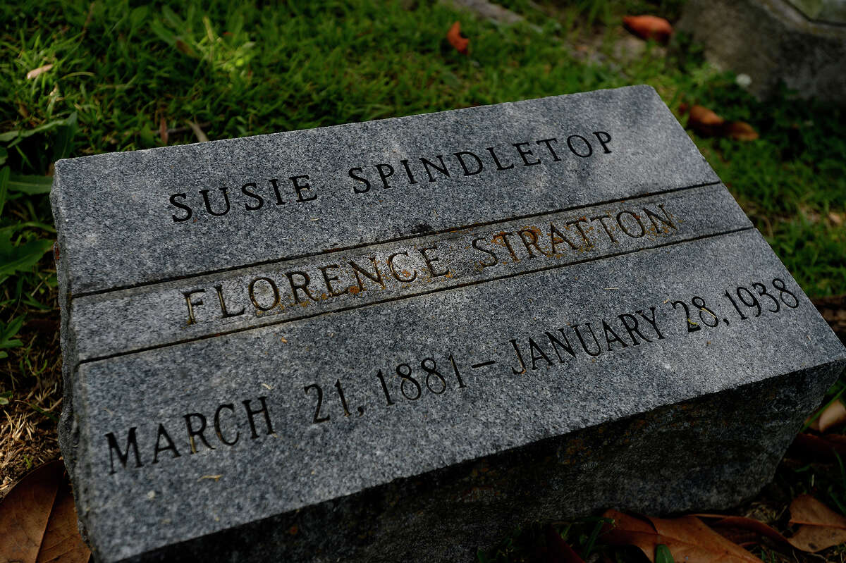 Florence Stratton's grave at the Magnolia Cemetery in Beaumont. Stratton was a well-known newspaper columnist under the pseudonym "Susie Spindletop," and she started the newspaper's Empty Stocking Fund. Photo taken Wednesday 5/11/16 Ryan Pelham/The Enterprise