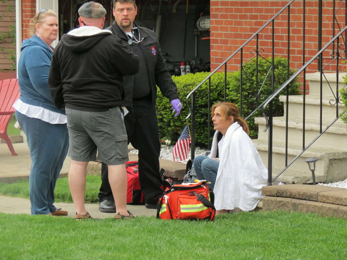 Deck collapse during 1st Communion party sends 2 to hospital