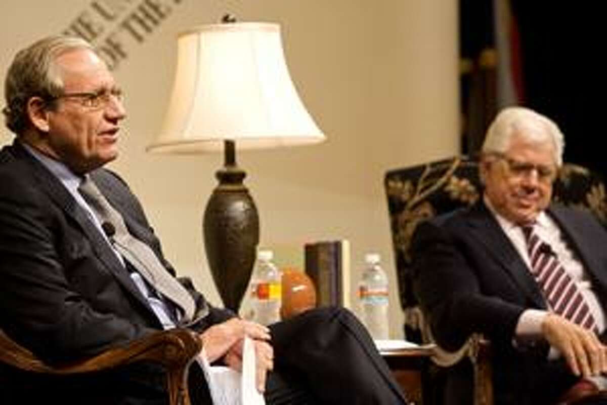 Bob Woodward, left, will appear at Midland College on Thursday for an event at Chap Center.