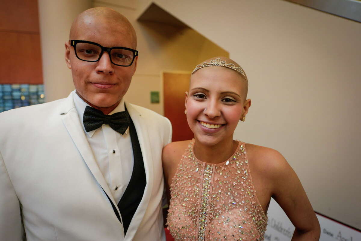 MD Anderson patients, David and Ashley, at "Prom Party Palooza" on April 30.