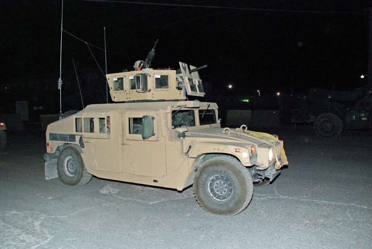 Military convoys on the roads this weekend